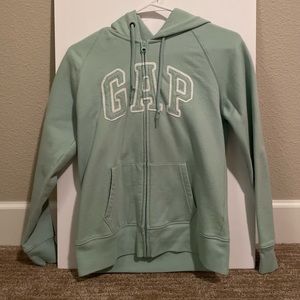 Light green/ blue GAP zip up jacket
